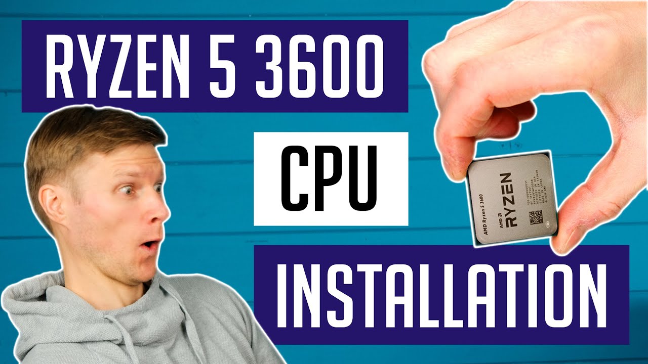 HOW TO INSTALL RYZEN 5 3600 CPU + UNBOXING - CPU installation tutorial / guide