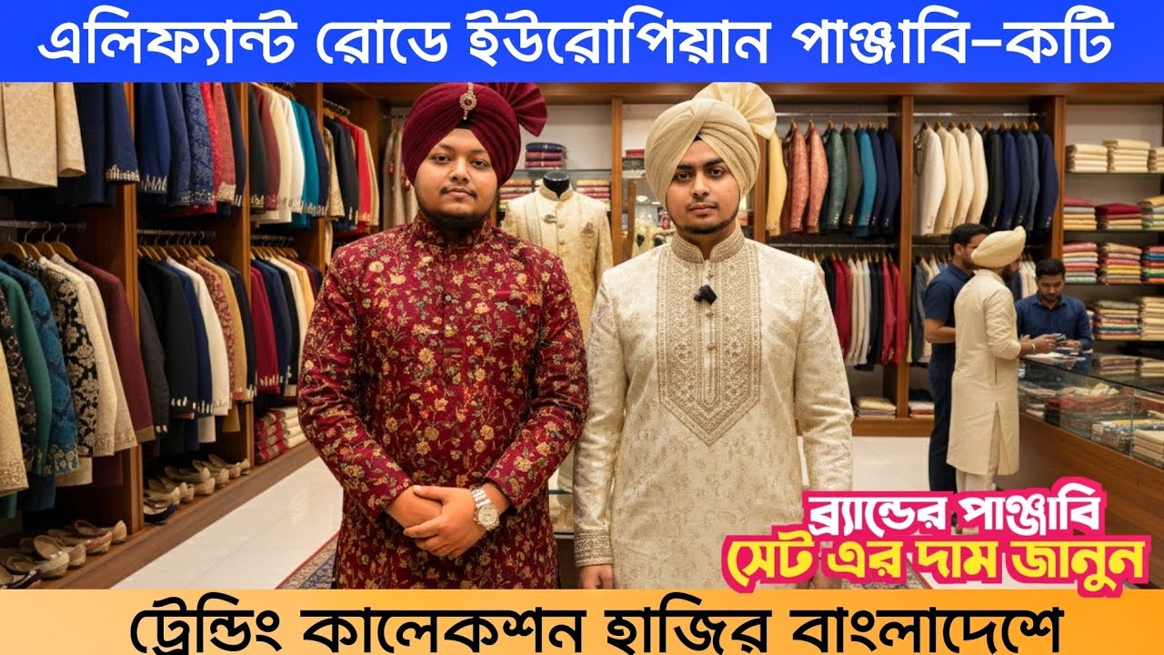 ট্রেন্ডিং কালেকশন হাজির&mdash;এলিফ্যান্ট রোডে ইউরোপিয়ান পাঞ্জাবি-কটি, Unique panjabi koti collection 2026