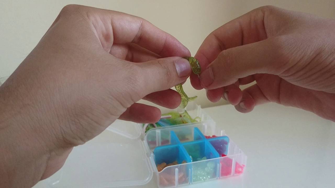 Pesca Trota Lago. Innesco Falcetto in silicone