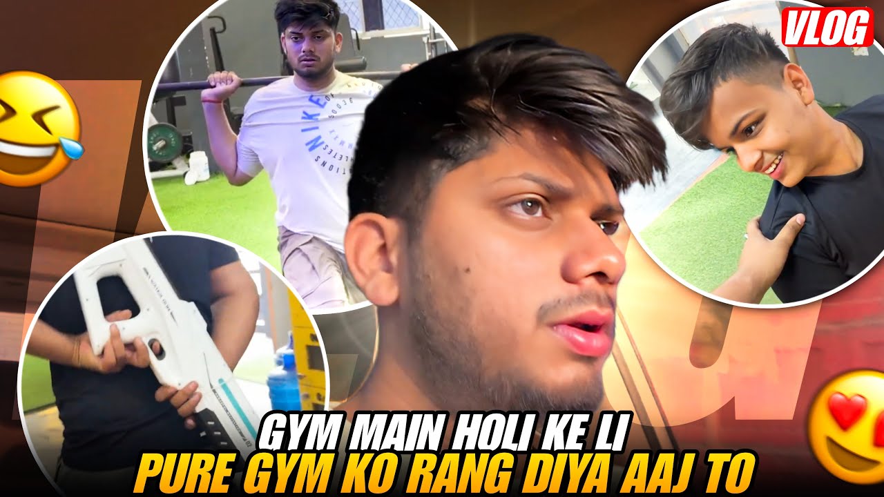 Gym Me Holi Khel Di 💪🌈 | Pure Gym Ko Rang Diya 😱
