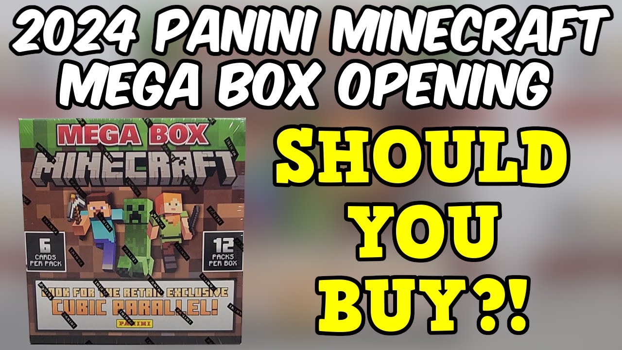 SHOULD YOU BUY?! 2024 Panini Minecraft Mega Box Opening And Review!