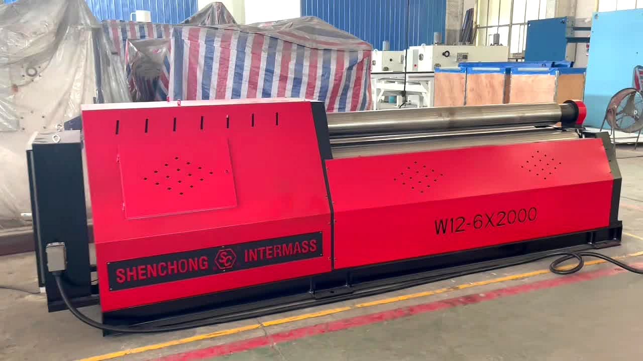 SC Egypt Four Roller Plate Rolling Machine W12-6X2000