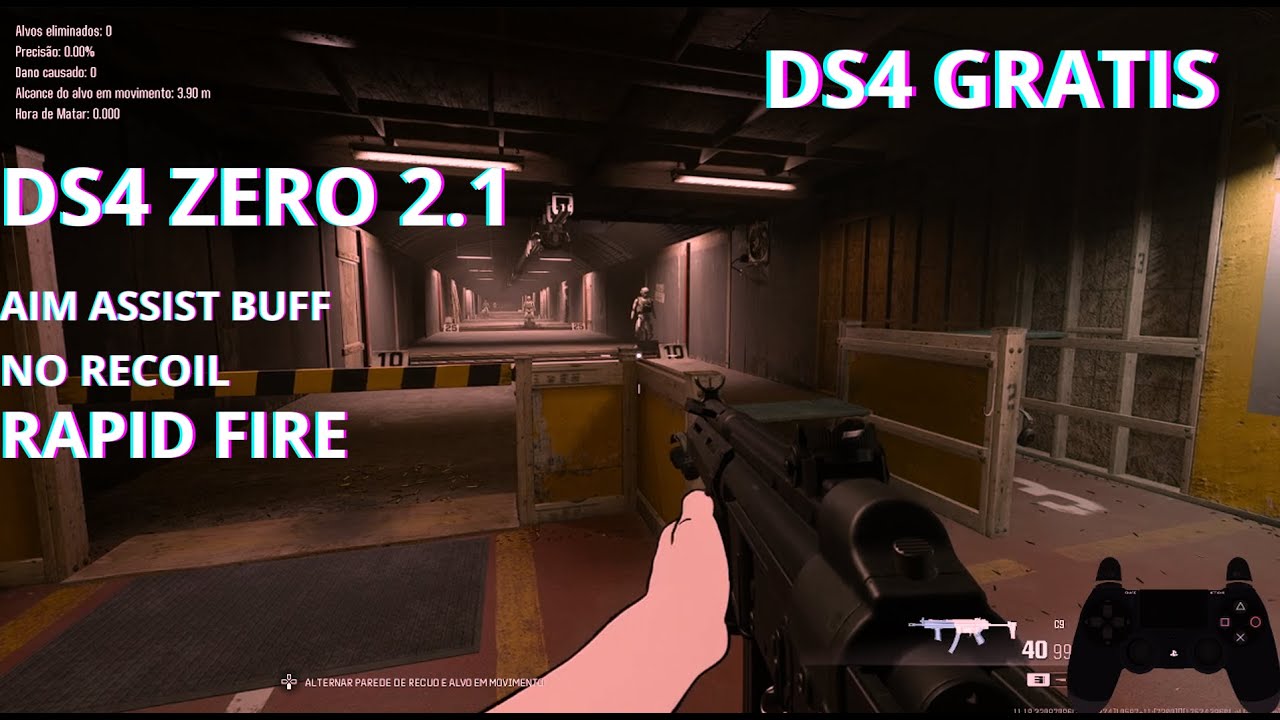 DS4 ZERO AIM ASSIST BUFFADO NO RECOIL PING AIM ASSIST DIRECIONAL RAPID FIRE YY 0 MS MODIFICADO L1R1