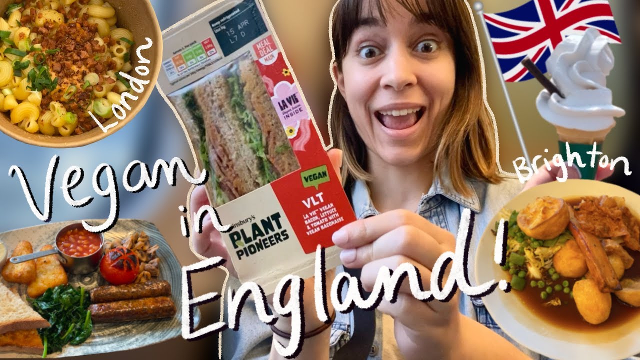 vegan food in ENGLAND! 🇬🇧 what I ate in London and Brighton!