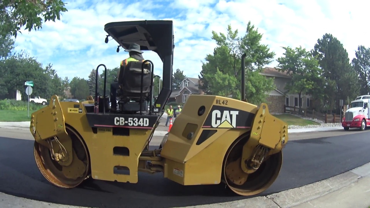 Asphalt paving done by the Schmidt construction company