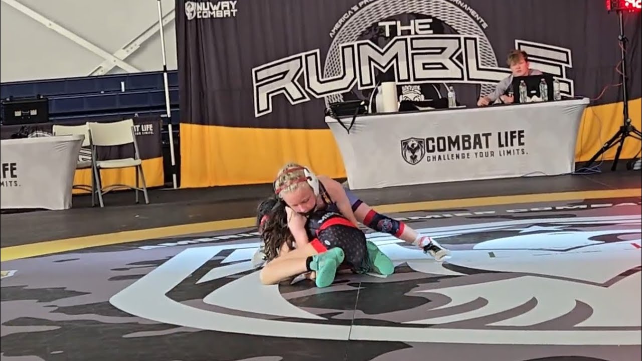 The Rumble at Cedar Point 7/11/25 Championship match girls 8u 52lb bracket #wrestling #girlwrestler 