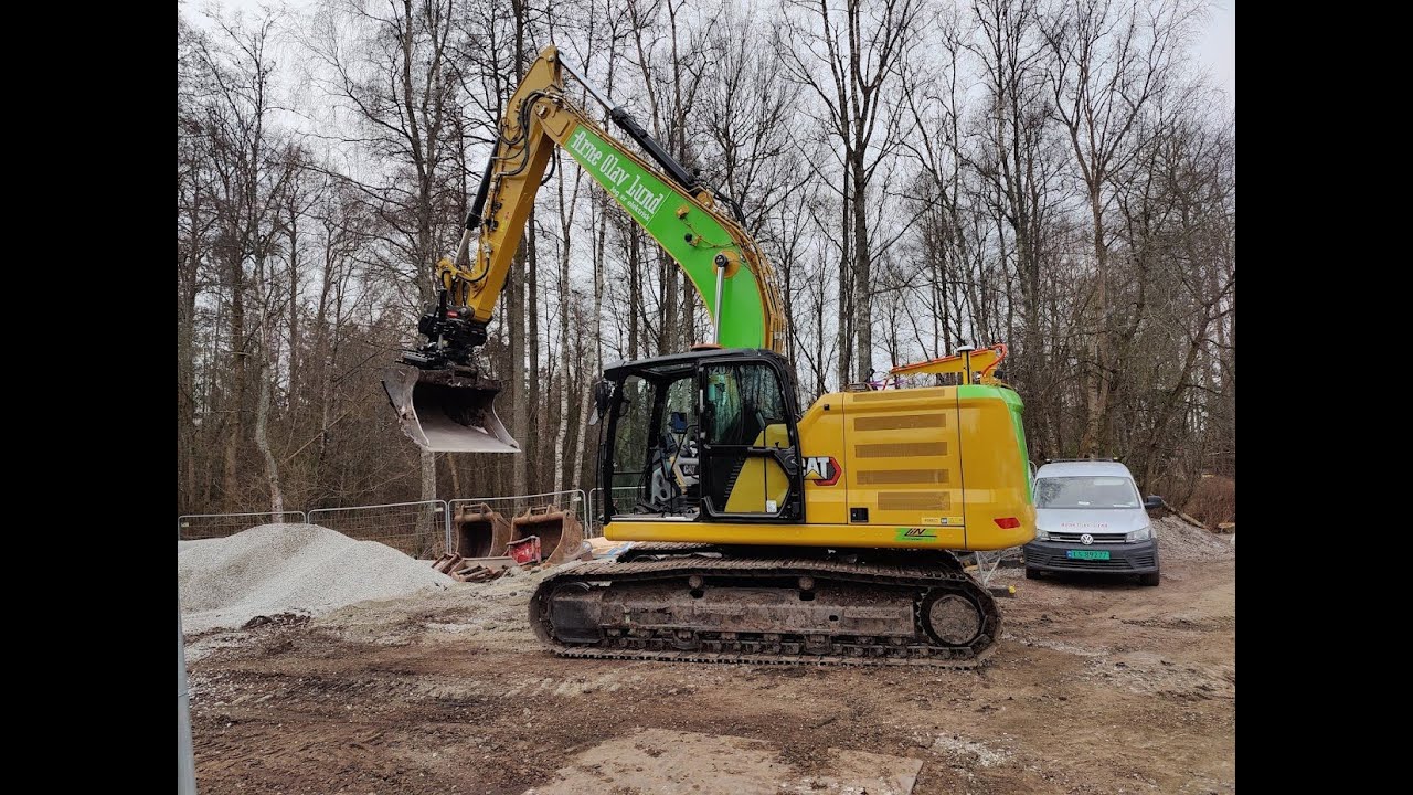 testing ouer company first electric excavator. Cat 320 Zline made by @ZeppelinEquipmentNorway . 7.4.2022