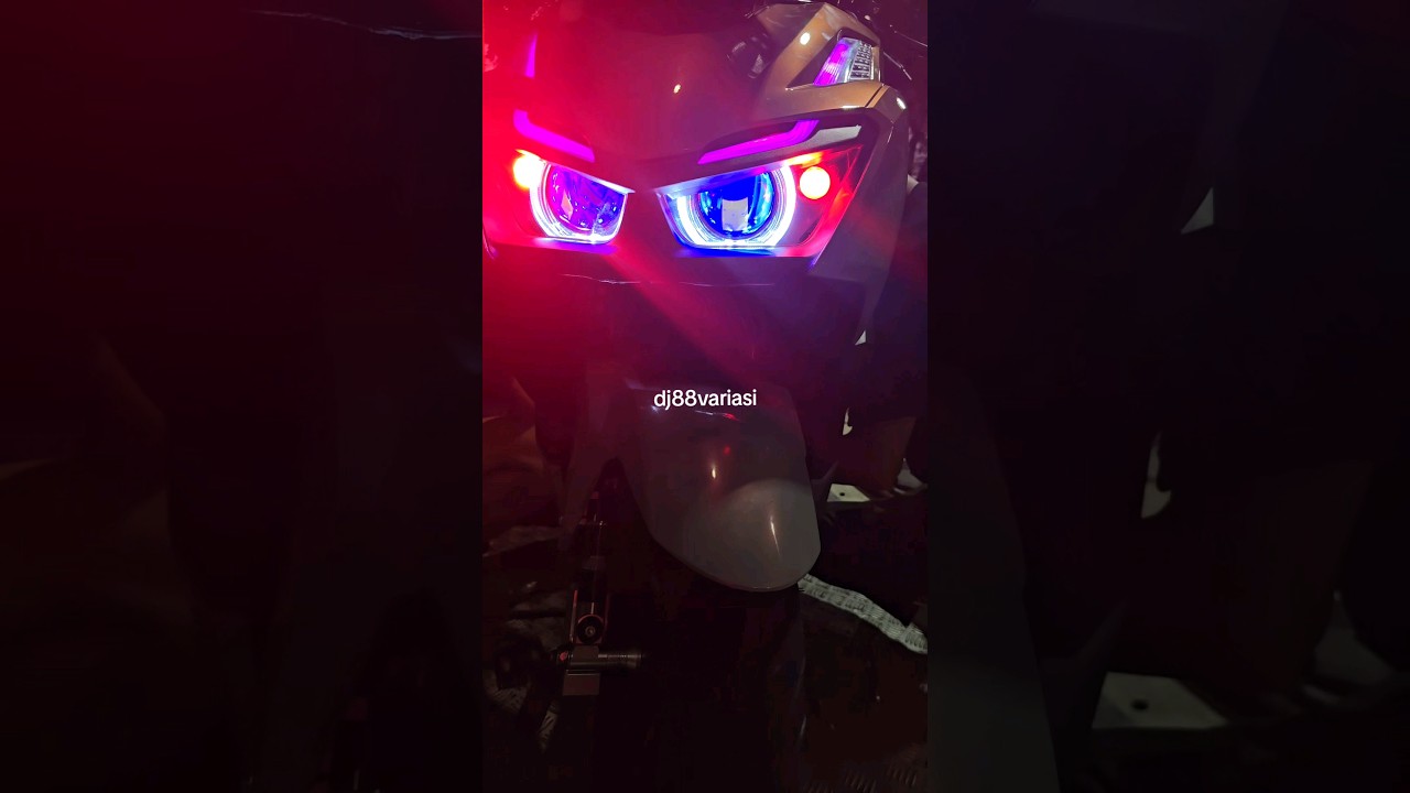 MEMANG PALING BENER AKSESORIS TERBAIK VARIO 160 YA LAMPU BILED AUTO GANTENG