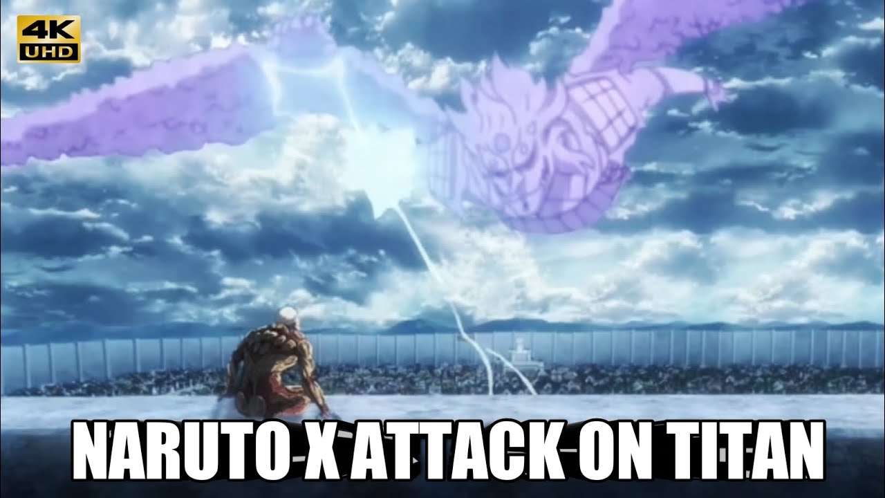 NARUTO X ATTACK ON TITAN | PERTARUNGAN MINATO VS TITAN BINATANG VS SASUKE🔥