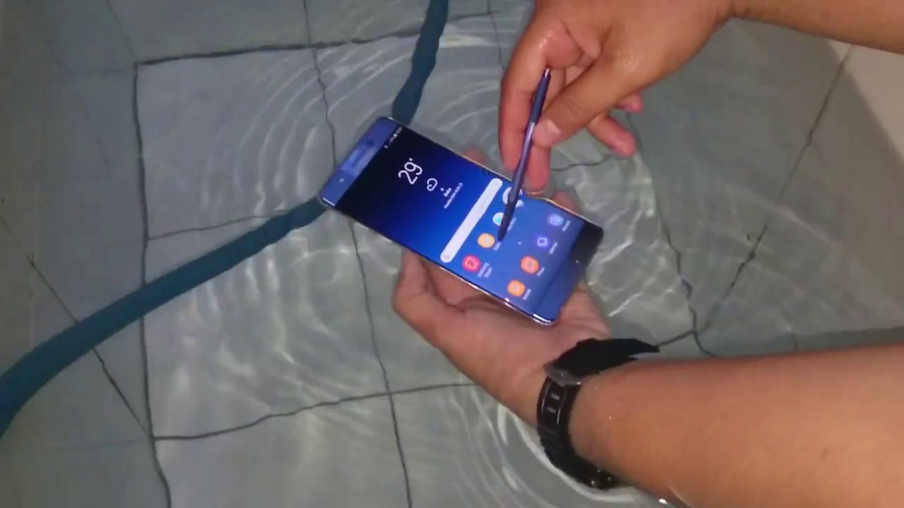 Test water resist Samsung Note FE