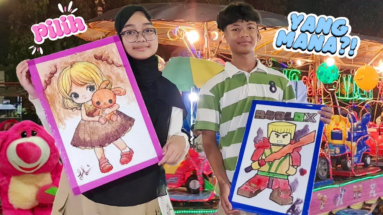 Hanum & Bani Mewarnai! Kalian Nilai Sendiri Ya... 💞 Shafeea Hanum