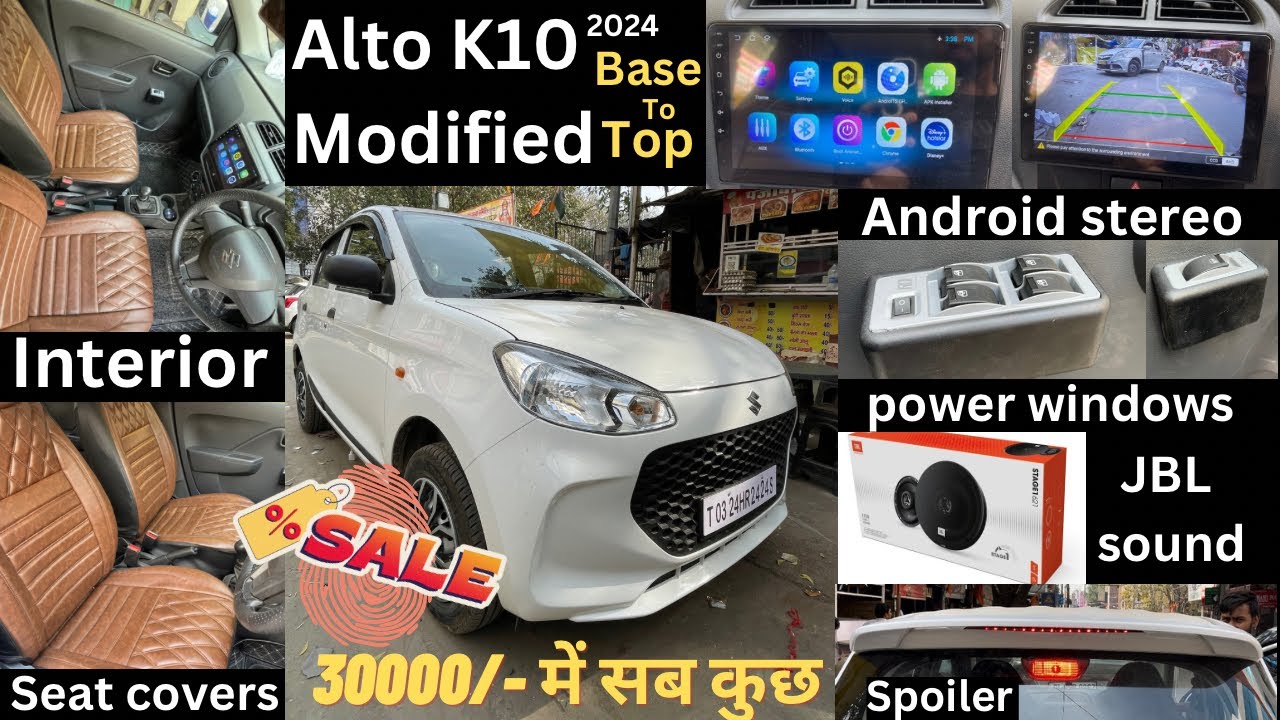 All new Alto K10 fully modified 🔥 Alto K10 2024 fully modified 🔥 Alto k10 base to top modification