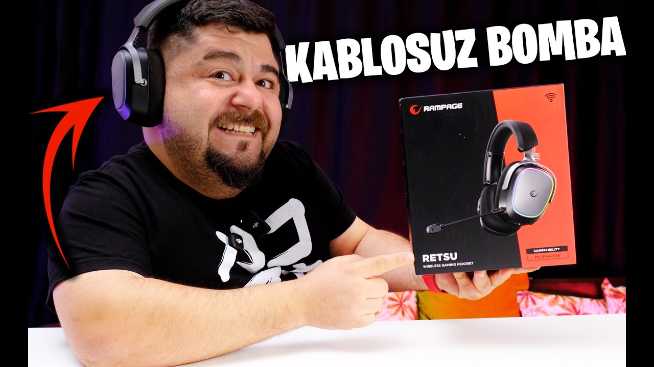 TR'de İLK !!! Rampage&rsquo;in Zirve Kablosuz Kulaklığı: RETSU &ndash; Performans Canavarı!