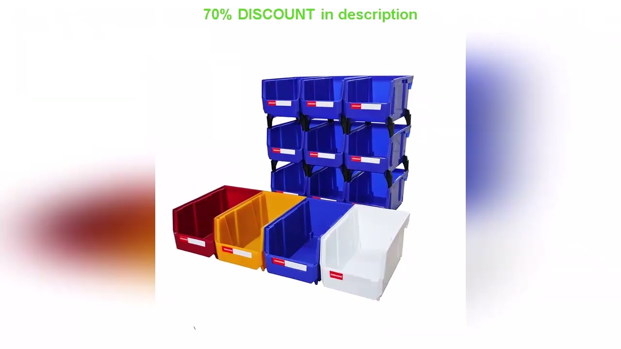 A must-have product! Plastic Stackable Storage Bins Screw Storage Boxes Stackable Bin Parts Storag