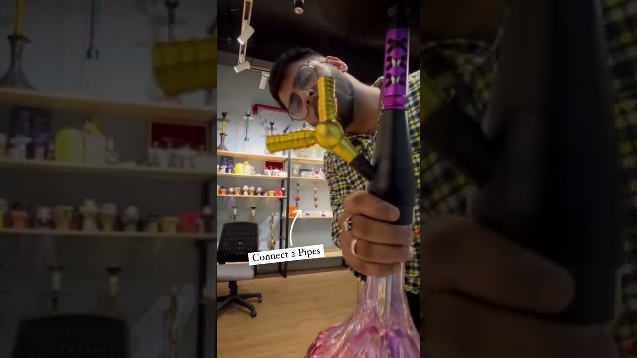 Connect 2 pipes in one Hookah | Dial Pipe Extension COD available @shopdop