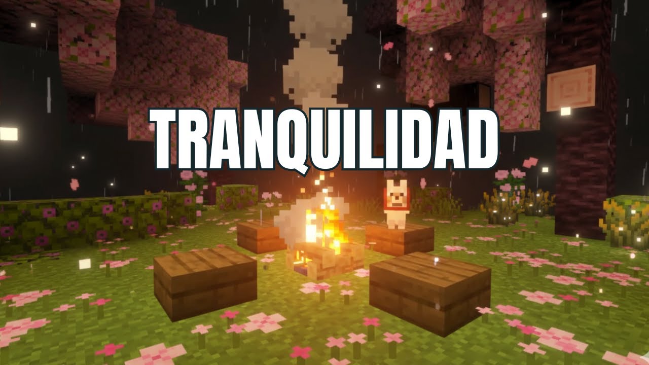 Si estás solo, este lugar es para ti… | Fogata Relajante en Minecraft