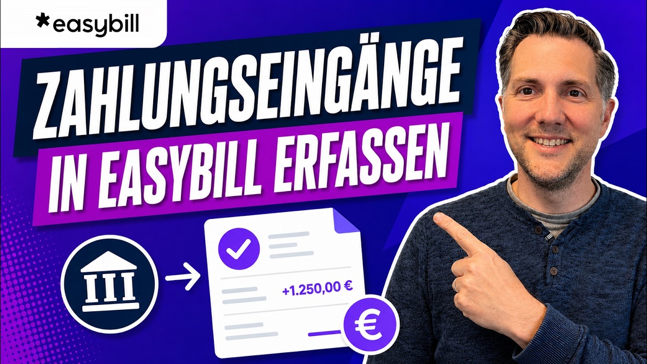 Zahlungseingänge in easybill erfassen