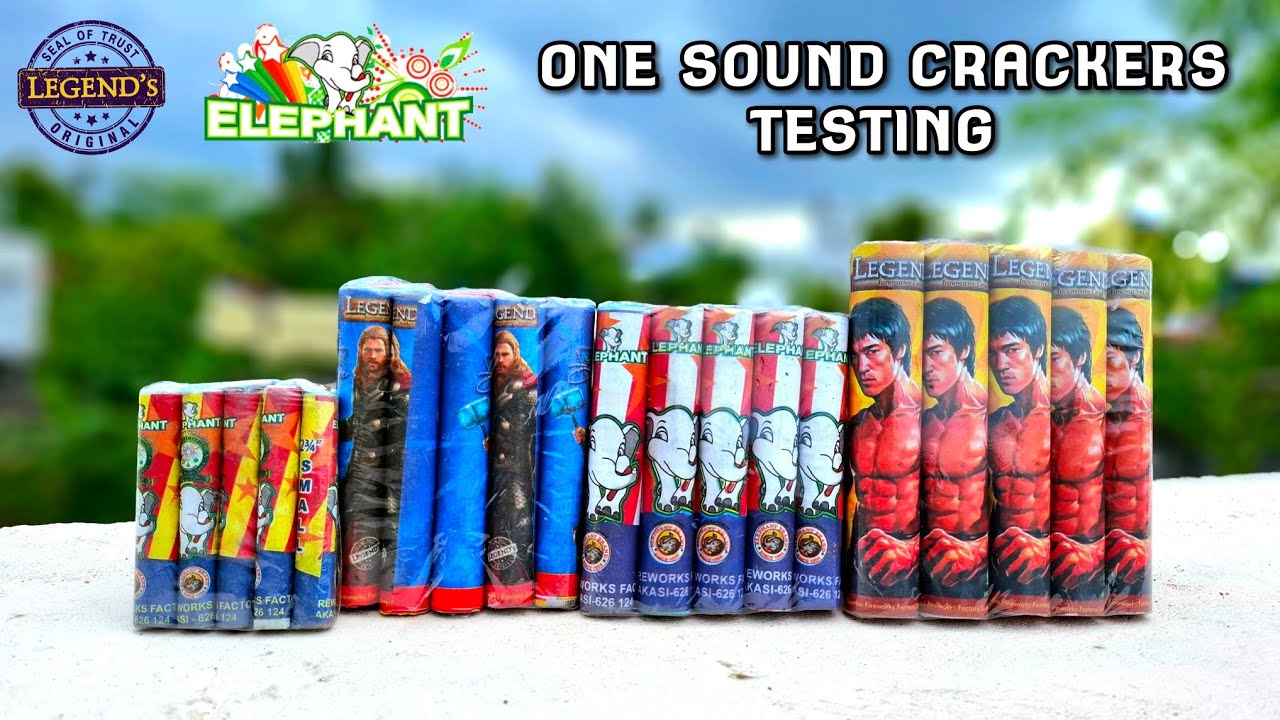 Elephant & Legend Brand One Sound Crackers testing | Crackers Castle | Diwali 2025 