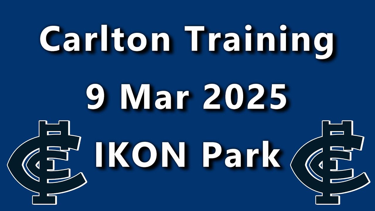 Carlton Blues Training at IKON Park on Sunday 9 March 2025