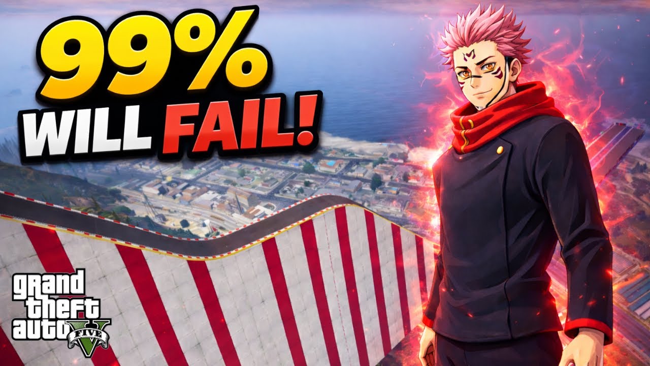 Sukuna Attempts the HIGHEST Impossible Mega Ramp in GTA 5… 99% Will Fail!