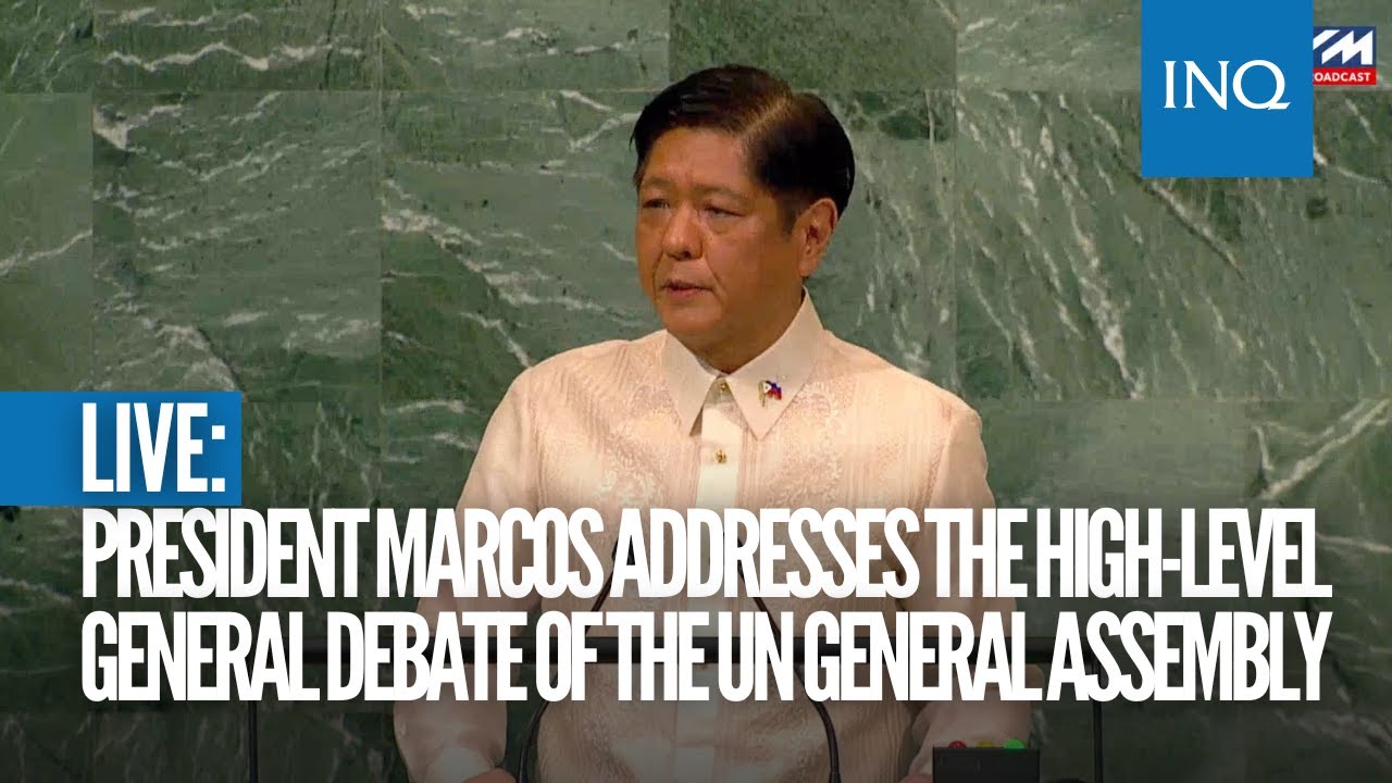 President Bongbong Marcos addresses the high-level general debate of the UN General Assembly