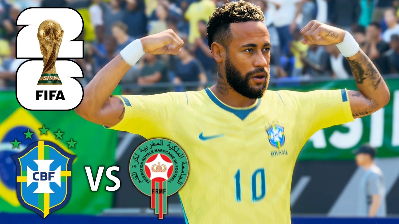 BRASIL VS MARROCOS  - Copa do Mundo!!!!!!!!! [ EA FC 26 - Gameplay 4K ]