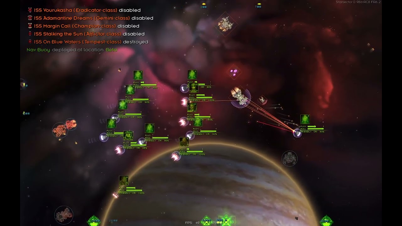 Starsector frigates with custom AI