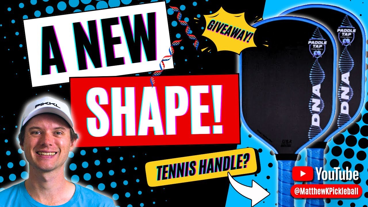 Paddle Tap DNA 🧬 Pickleball Paddle Review & Giveaway 🥳: A New Paddle Shape?