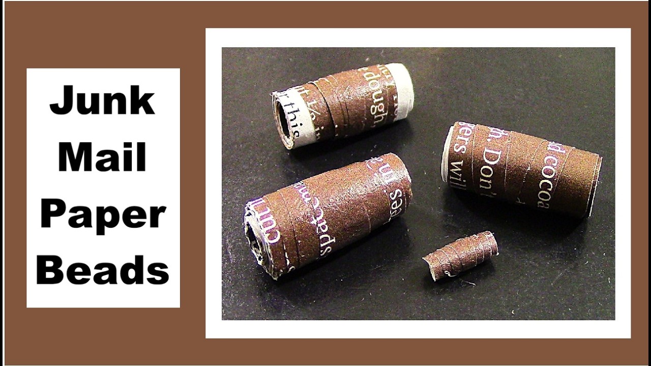 Junk Mail Paper Beads