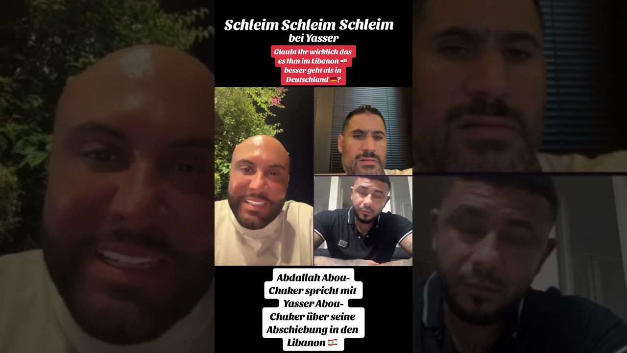 Abdallah A-C spricht mit Yasser A-C über seine Abschiebung in den Libanon 🇱🇧😱#abouchaker #viral