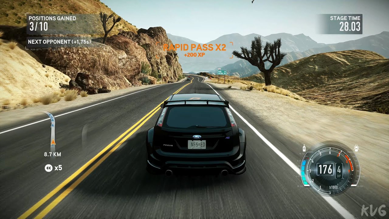 Need for Speed: The Run - Ford Focus RS (NFS Edition) 2010 - Gameplay (PC UHD) [4K60FPS]