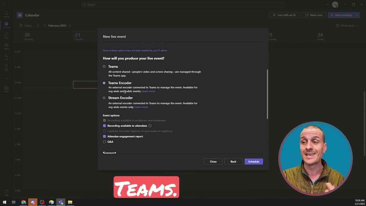 Stream OBS Custom RTMP to Microsoft Teams