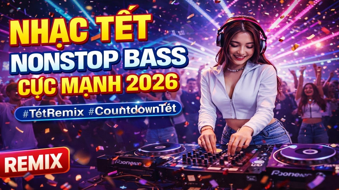 Nhạc Tết Nonstop Bass Cực Mạnh 2026 | Remix Tết Quẩy Club Countdown | Nhạc Tết EDM DJ Hay Nhất