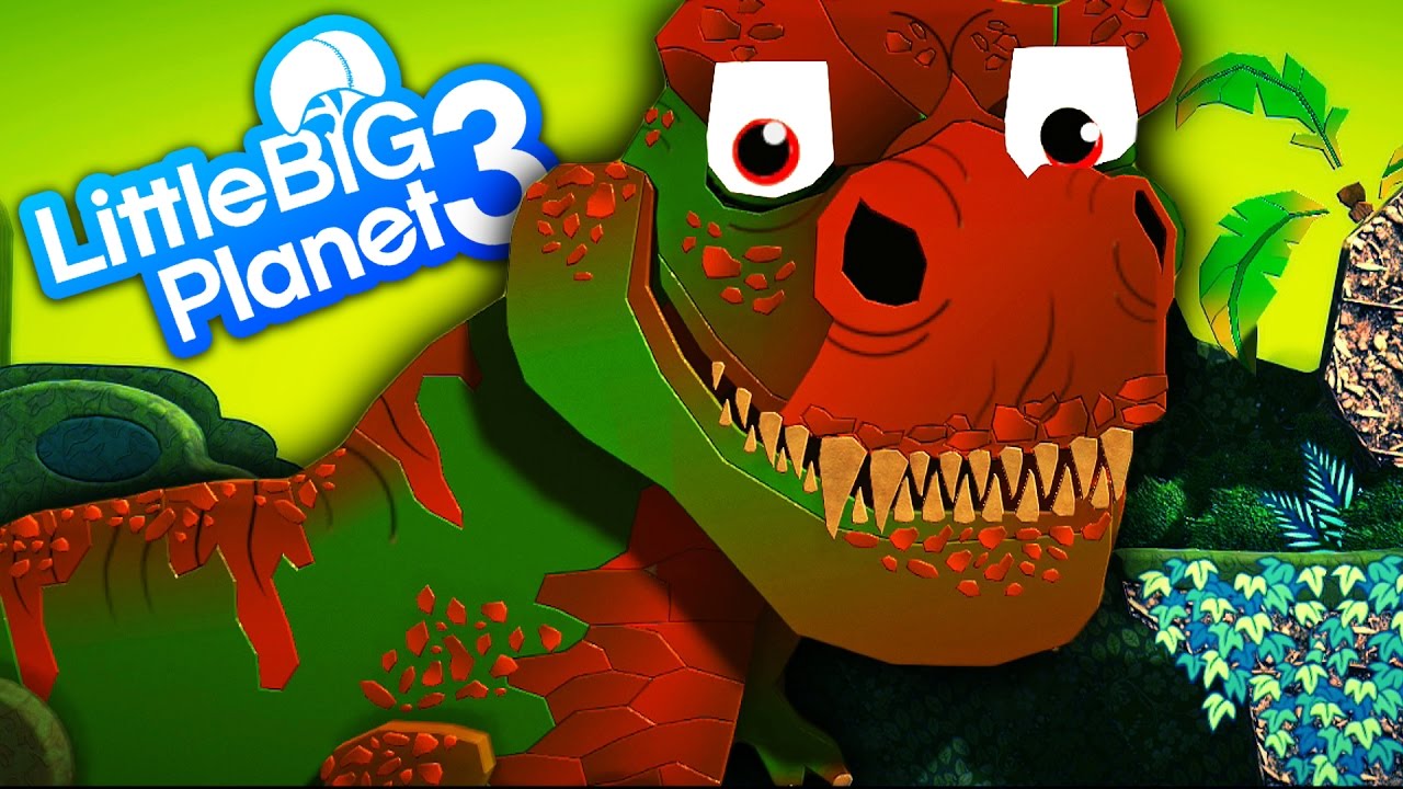 LittleBigPlanet 3 - The Lost World With Jurassic World Dinosaurs Mini Indominus Rex & Skeleton T Rex