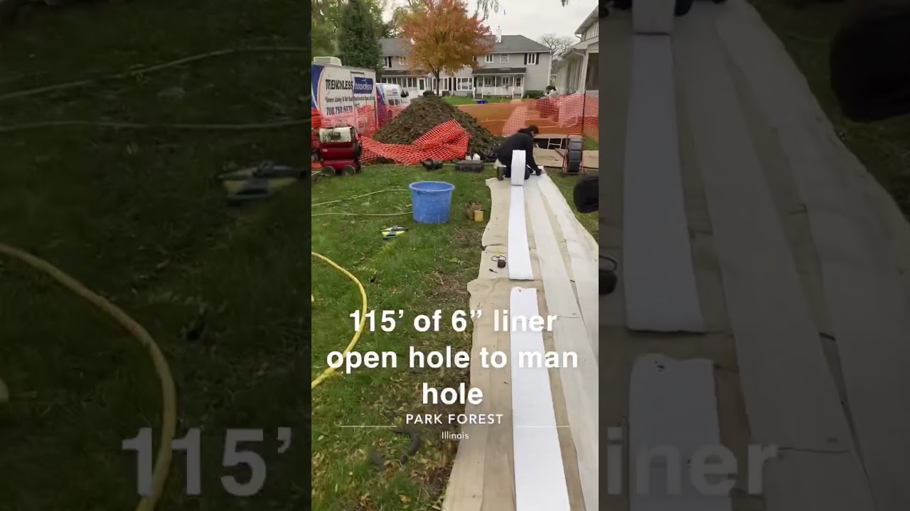 Trenchless Innovations - Park Forest - 115&rsquo; Main Sewer Lining