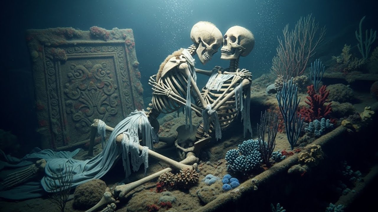 The wife's final embrace on the Titanic  A terrifying mystery at the bottom of the ocean