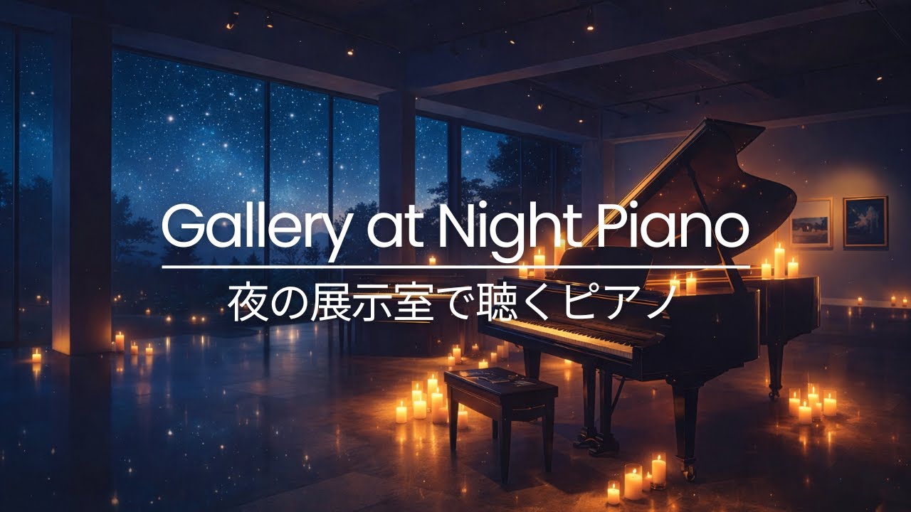 BGM Playlist – Gallery at Night Piano for Sleep & Relax