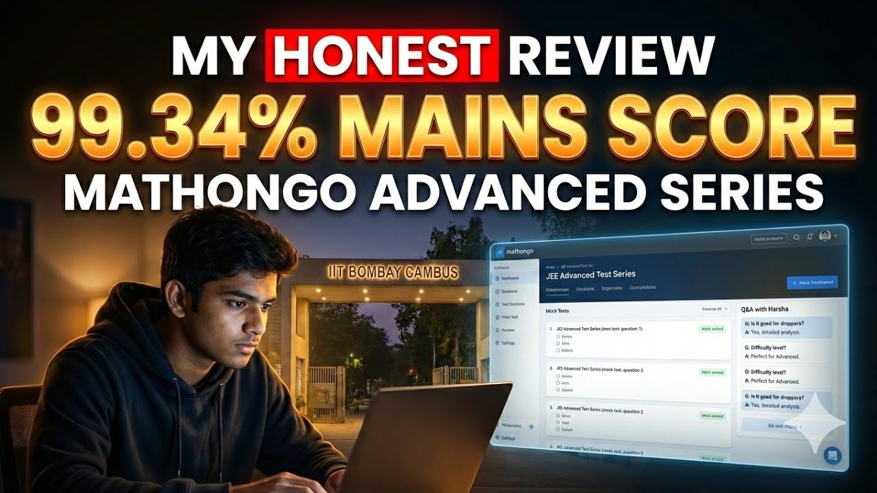 The TRUTH About Mathongo JEE Advanced Test Series 🤫 | Honest Review by 99.34% Dropper