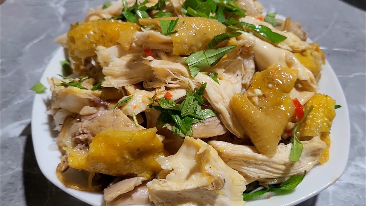GỎI GÀ RAU RĂM , cách làm sốt trộn gỏi chua ngọt siêu ngon