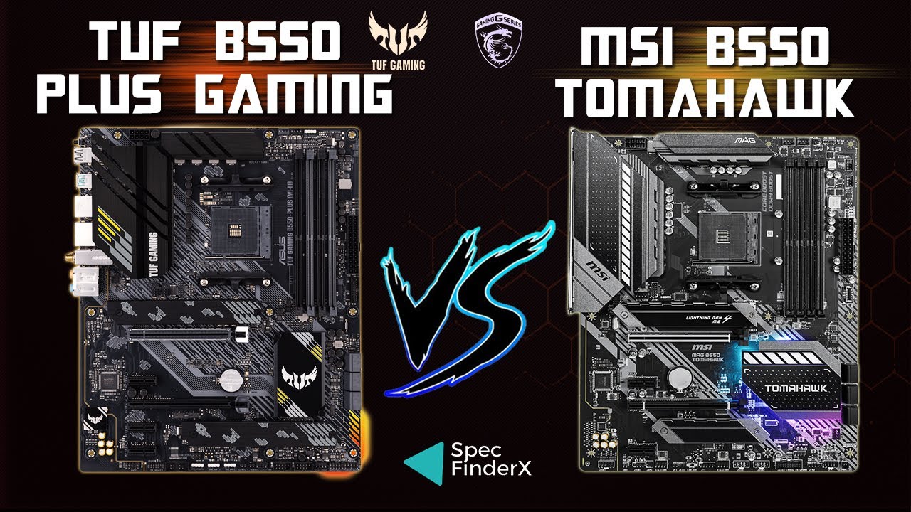 Asus TUF B550-Plus Gaming vs MSI B550 Tomahawk