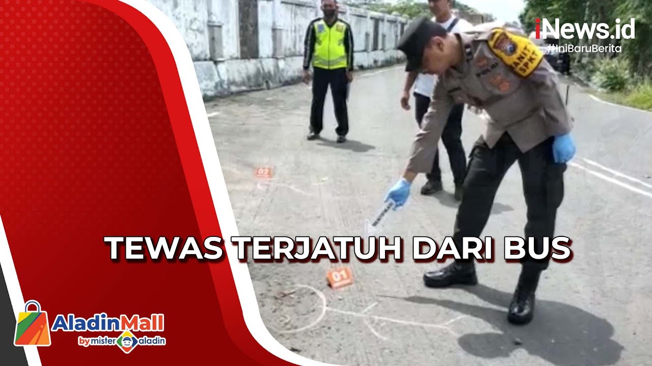Kondektur Tewas Terjatuh dari Bus yang Melaju di Mojokerto
