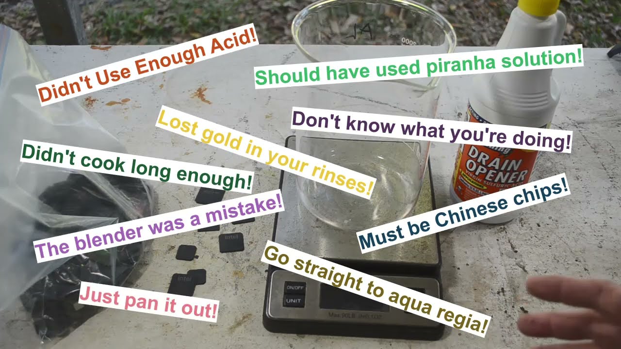Gold From Gold Corner BGA IC Chips Redo part 1