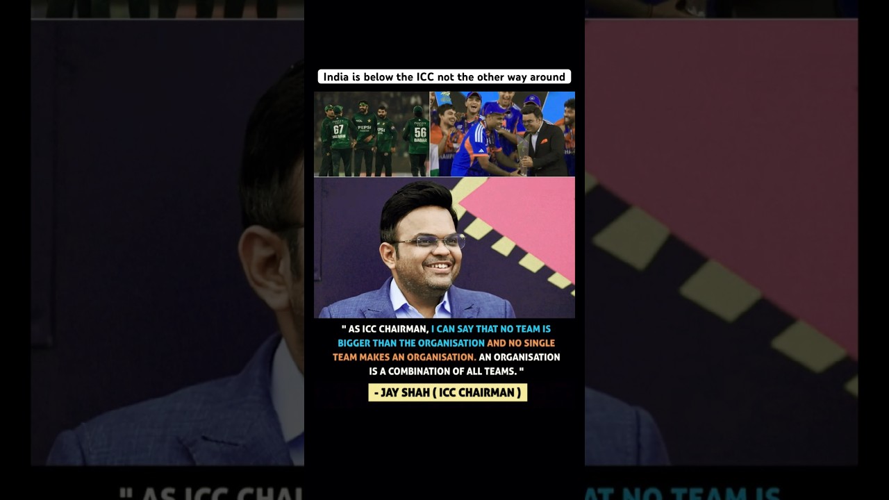 Indian Cricket Board is not bigger than the organization says Jay shah 😨 #icc #bcci
