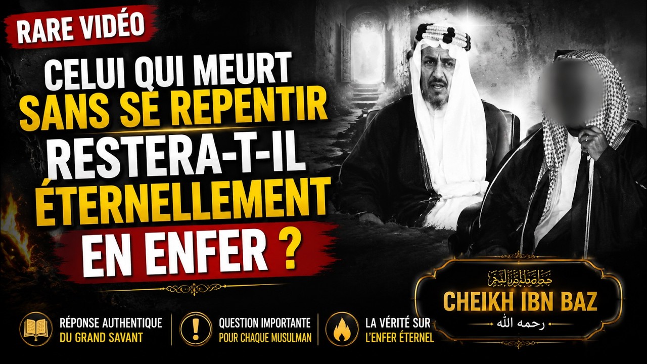 Rare vidéo Cheikh Ibn Baz celui qui meurt sans se repentir restera-t-il éternellement en Enfer ?