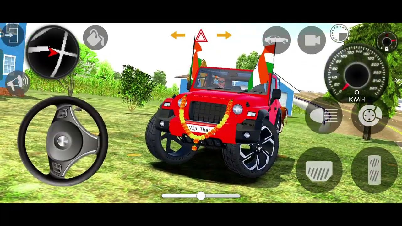 Modified Mahindra Thar😈Games:Indian Red Thar (Gadi Wala Games) Car Game Android Game - #2025 Part 17