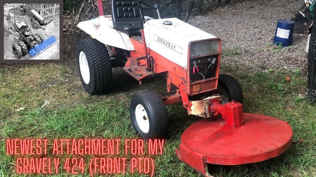 Новейшее навесное оборудование для моего Gravely 424 (передний ВОМ)