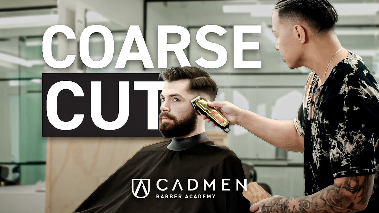 How to Cut Coarse, Thick Hair | Barber Techniques