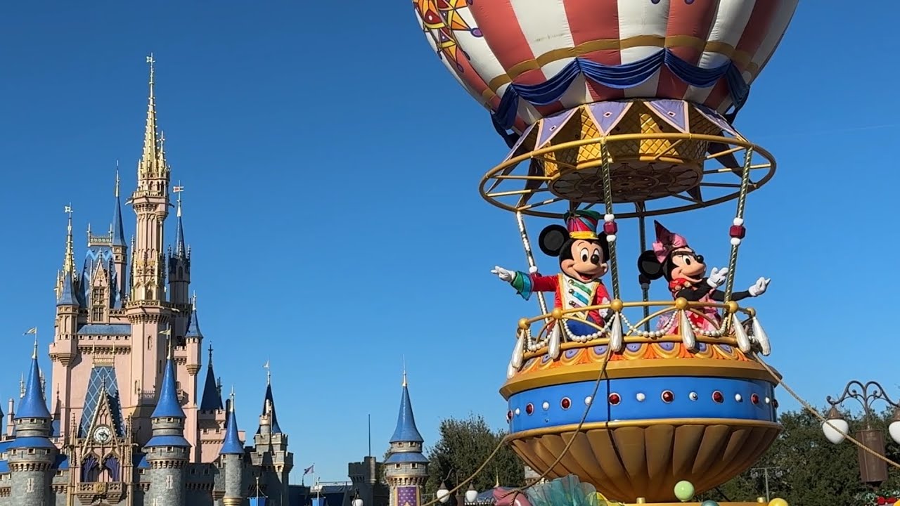 Tour Disney Magic Kingdom on Beautiful Winter Day