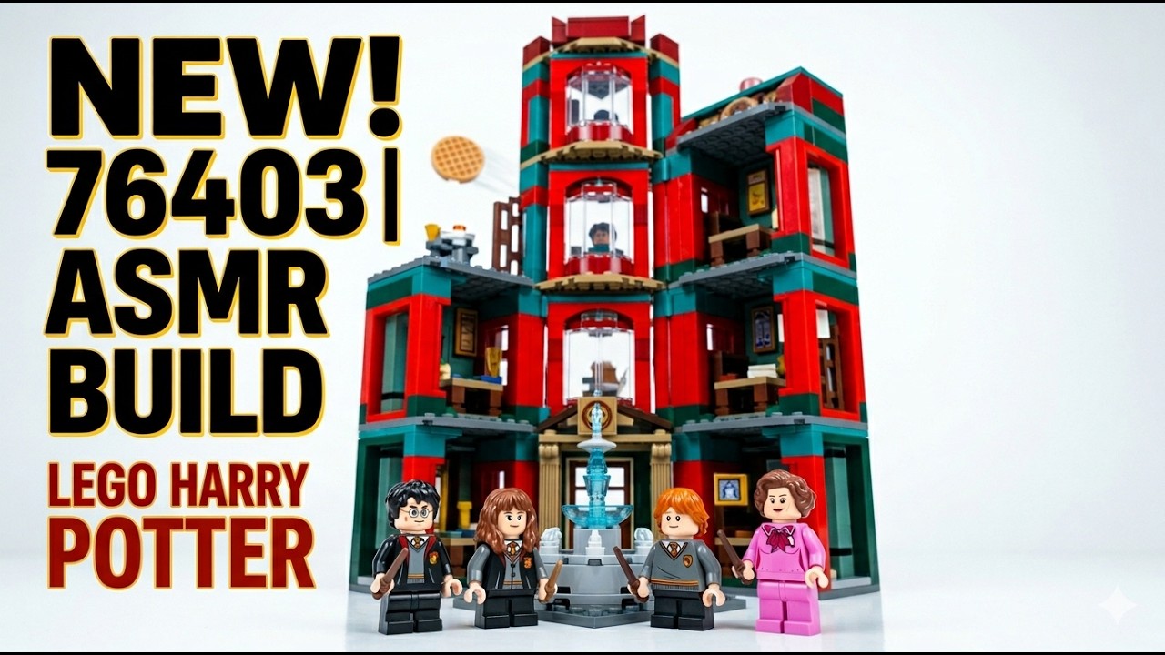 LEGO 76403 Ministry of Magic | Full Stop Motion Build 🏛️🪄 (Satisfying Construction)