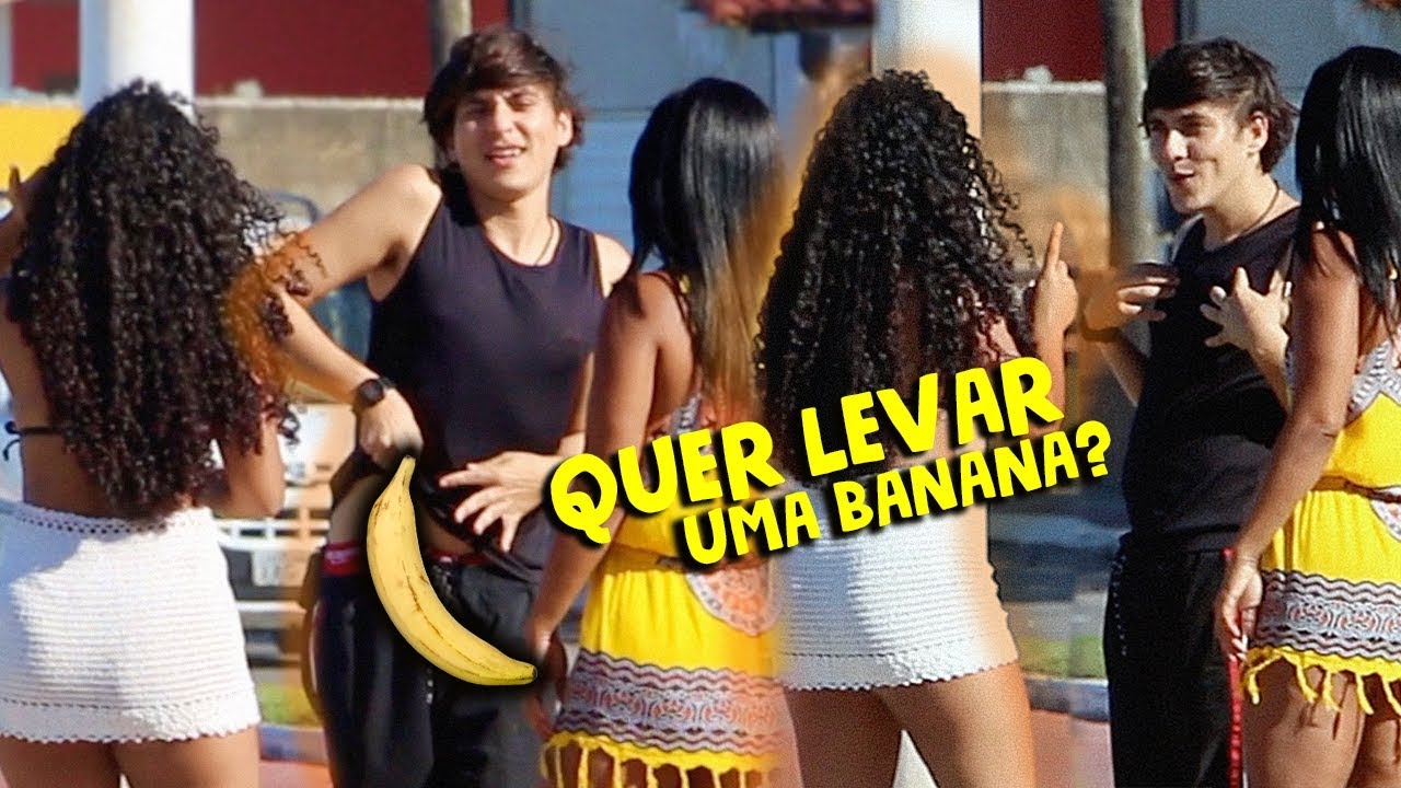 OFERECENDO UMA BANANA DE FORMA ENGRA&Ccedil;ADA DESAFIO